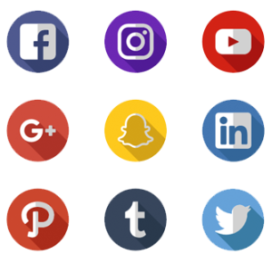 Social media icons for law firms marketing