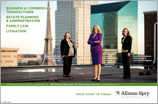 Portfolio Allman Spry Law Firm Advertisement