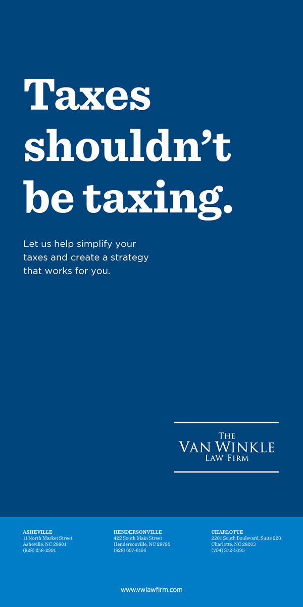 Portfolio Van Winkle Tax Ads